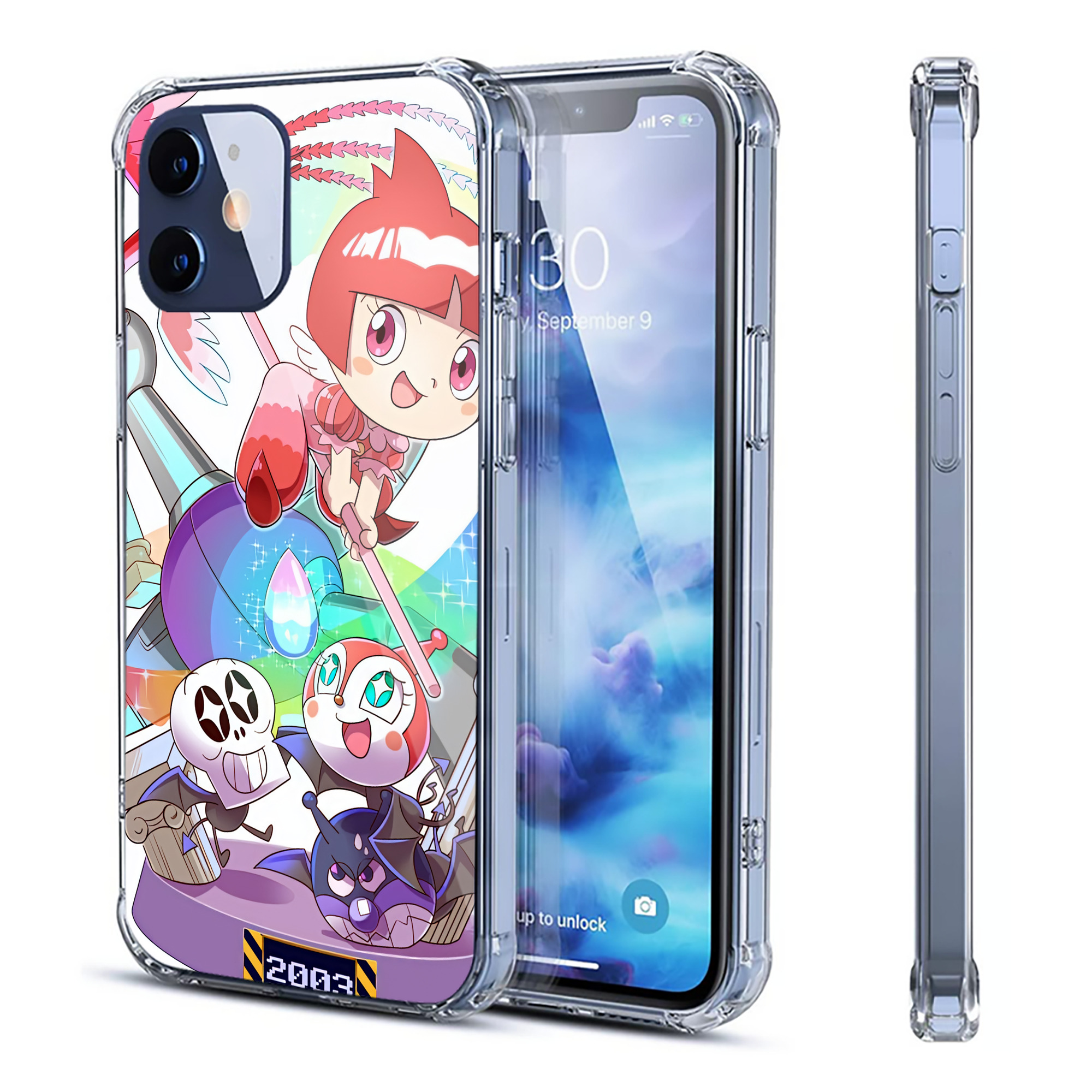 （画像用） アンパンマン Anpanman 【iPhone 12シリーズ対応】透明スマホケース（クリアソフトケース）